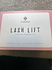 Lash Lift Eyelash Perm Kit. 4 Perm Lotions, Glue, Lift-Pads,  and Cleaning Tool.