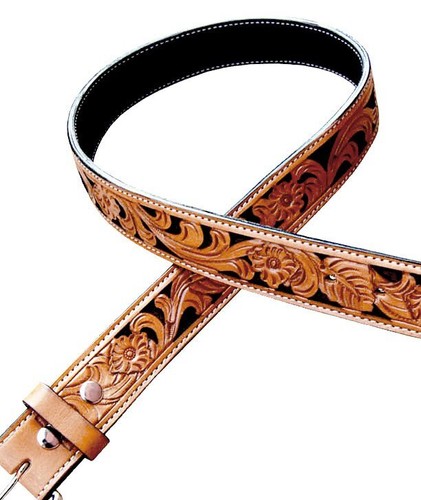 Ceinture Western En Cuir Et Crin De Cheval Marron - Pour Homme Ou Femme, Neuf Avec étiquettes