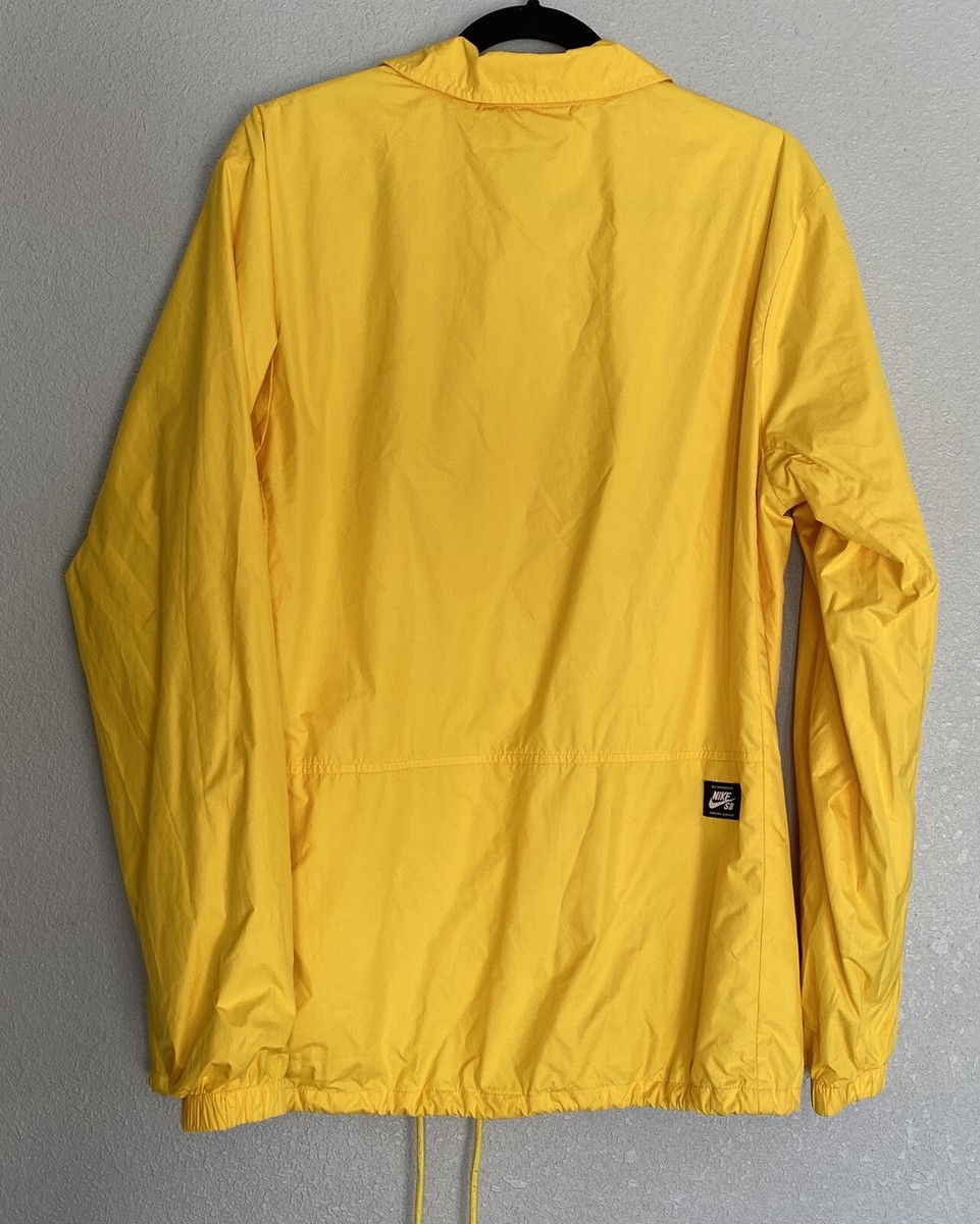 Nike SB Nike Shield イエロー S Nike SB Yellow Windbreaker Shield Jacket Mens Medium | eBay