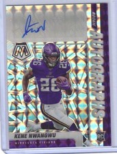 KENE NWANGWU 2021 PANINI MOSAIC SILVER MOSAIC PRIZM ROOKIE AUTO RC #RA-34