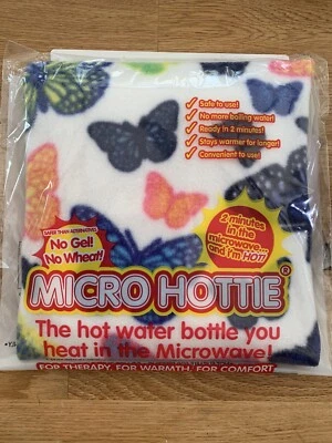 Hotties Butterfly Fleece Microwavable Hot Water Bottle Micro Hottie Butterflies