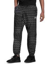 adidas Men's Originals Regular-Fit Monogram Logo-Print Track Pants  Small  80