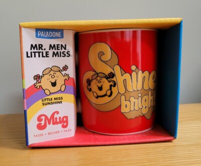 NEU UND VERPACKT Paladone Retro-Stil MR MEN LITTLE MISS Sonnenschein Becher Tasse SHINE BRIGHT