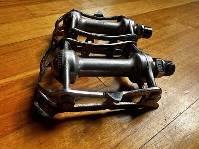 カンパニョーロ　ヴィンテージペダル Vintage Campagnolo Record Pedals Toe Strap Loop 60s Patent