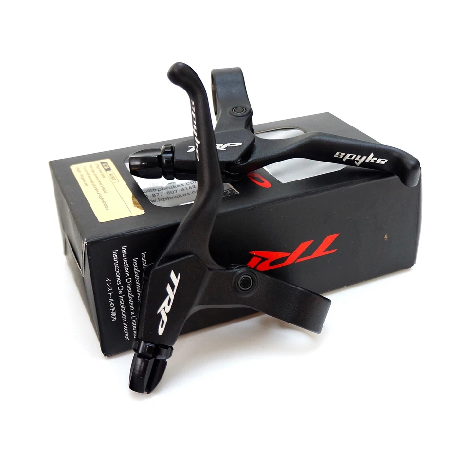 Juego de palancas de freno Spyke TRP ML800 MTB - ajuste de tracción larga para MTB XC DH negro - par Foto 3 de 4