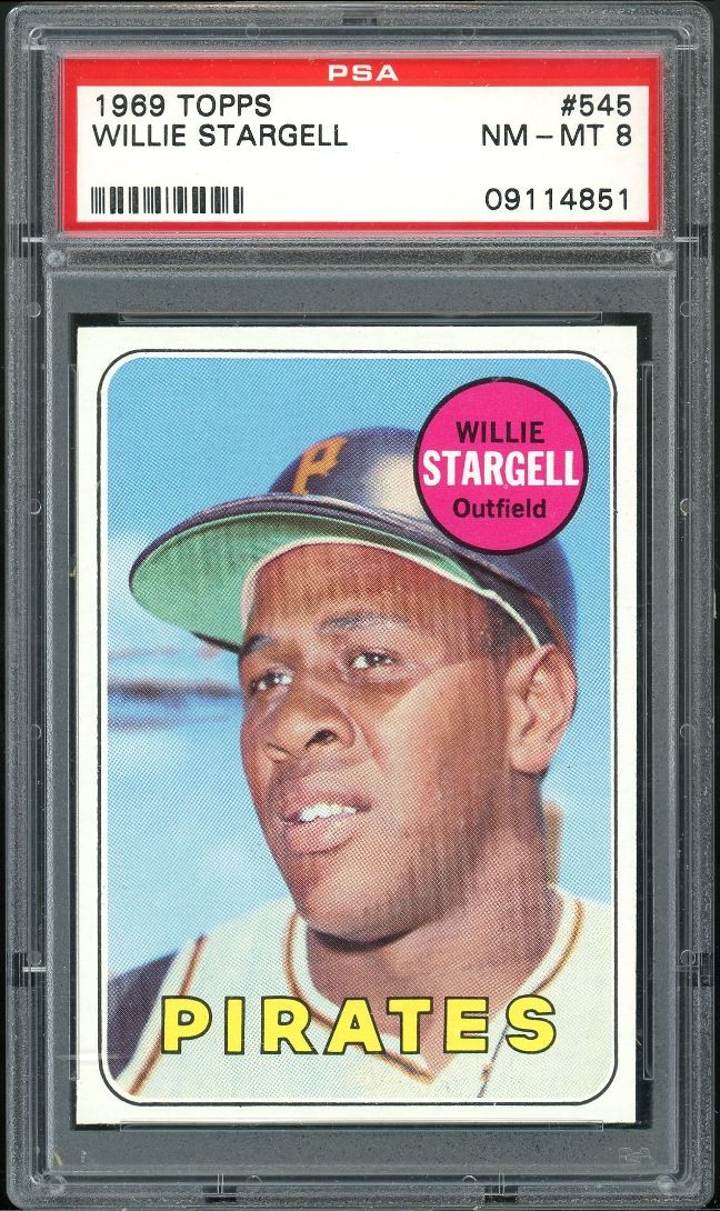 1969 Topps Willie Stargell PSA 8 Pittsburgh Pirates #545