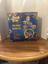 Caja de Juguetes Niños Rock Star Mi 1er Juego de Batería Instrumento Musical Juguetes Regalo (NUEVO EN CAJA)