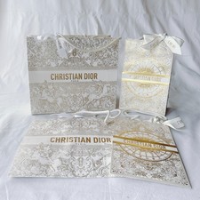 Lot of 4  Dior Paper Shopping Bag Gift 10.6   9.1"  8.9  5.7" Holiday 2024