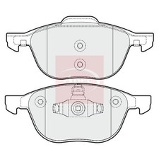 VOLVO C30 533 2006-2013 APEC Bremsbeläge (Vorne) PAD1638 (R90)