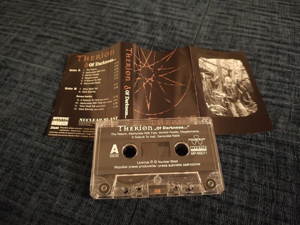 Therion - Of Darkness cassette MC Katatonia Cemetary Amorphis In Flames Opeth - Image 3 of 4