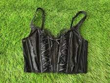 Victoria's Secret - Dream Angels Black  Lace Corset Top - Size MEDIUM