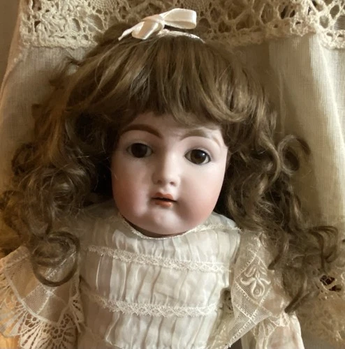Antique 19” 192 Kestner Sweet Antique Bisque Doll On Composition Body