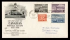 DR WHO 1951 CANADA FDC STAMP CENTENARY COMBO TO SWITZERLAND M78115