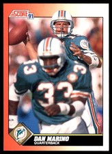 Dan Marino 1991 Score #385 Miami Dolphins NFL READ FREE SHIPPING AutographDen