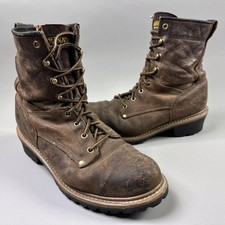 Carolina Work Boots Mens Size 11 2E Brown Leather 8 Inch Safety Toe EH 1821
