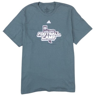 Adidas Herren T-Shirt Grau 2XL Verstärker Fußball Camp Grafik