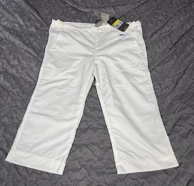 Nike Women's Vintage 3/4 Y2K Three Quarter Shorts Trousers Size XL White  UK