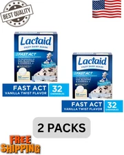 Lactaid Fast Act Lactose Relief Chewables, Lactase Enzyme, Vanilla Twist, 32 Ct