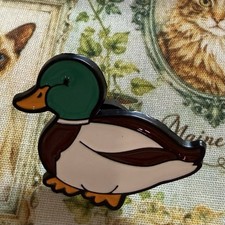 Enamel Pin Mallard Duck Backpack Hat Cute Gift Brooch Lapel Ducky Bird Quack New