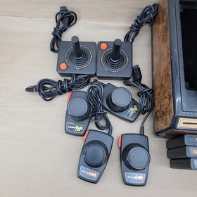Atari Tele-Games  2600 Home Console W/ Controllers & Games  No Power Cable 