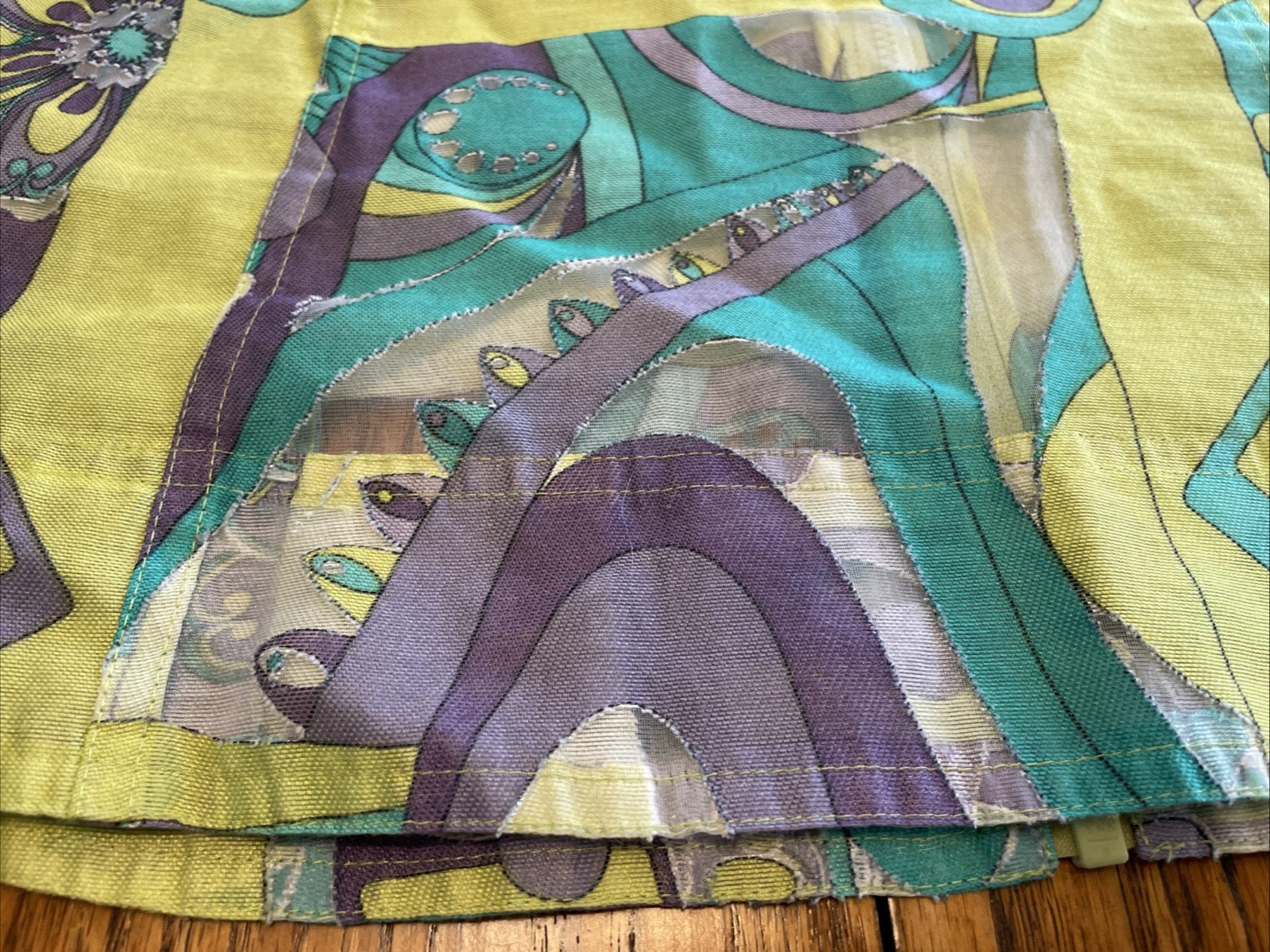 Multiples Jacket Multicolor Lime Green Purple Siz… - image 8