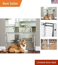 Adjustable Carlson Pet Gate   Perfect for Openings 28-42", 23" Tall in Gray