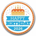 2026 1 oz Silver Colorized Round - APMEX (Birthday Cake)