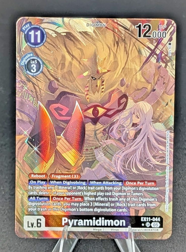 Pyramidimon [SP Foil] #EX11-044 Digimon Dawn of Liberator card price