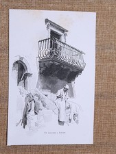 In Sicilia nel 1897 Messina Lipari Un balcone Gastone Vuillier