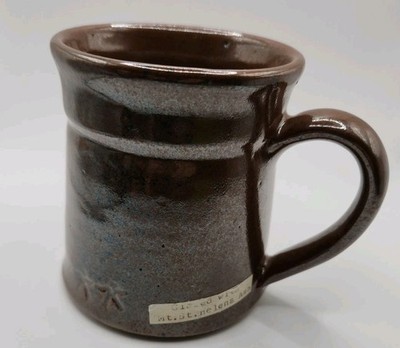 Vintage Mt St Helens Volcanic Ash Glazed Studio Pottery Mug Handmade Rare PNW 