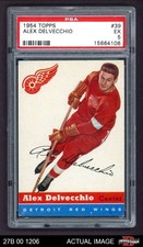 1954 Topps #39 Alex Delvecchio Red Wings HOF PSA 5 - EX