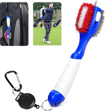 Golf Reinigungsb&uuml;rste f&uuml;r Golfschl&auml;ger und Werkzeug, tragbar, Edelstahl Spitze