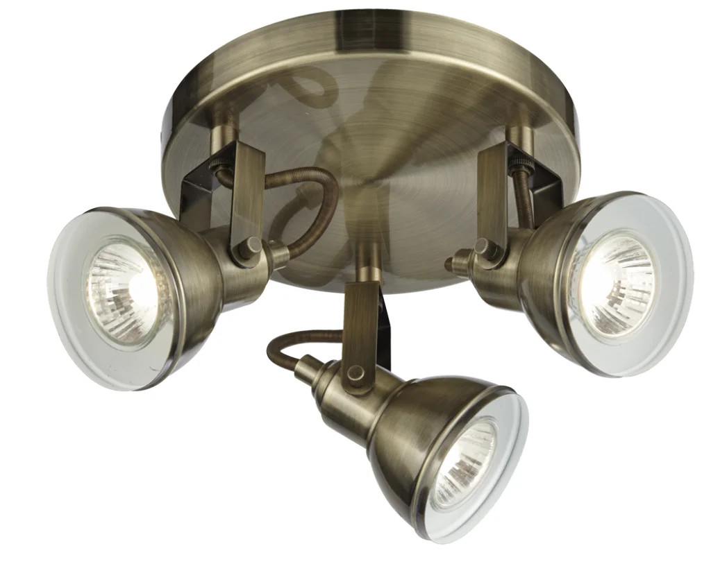 Spot Light Brass Focus 3 Plate Antique Searchlight 1543AB