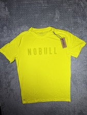 NoBull Shirt Mens Medium Neon Green Long Sleeve CrossFit Gym Workout New