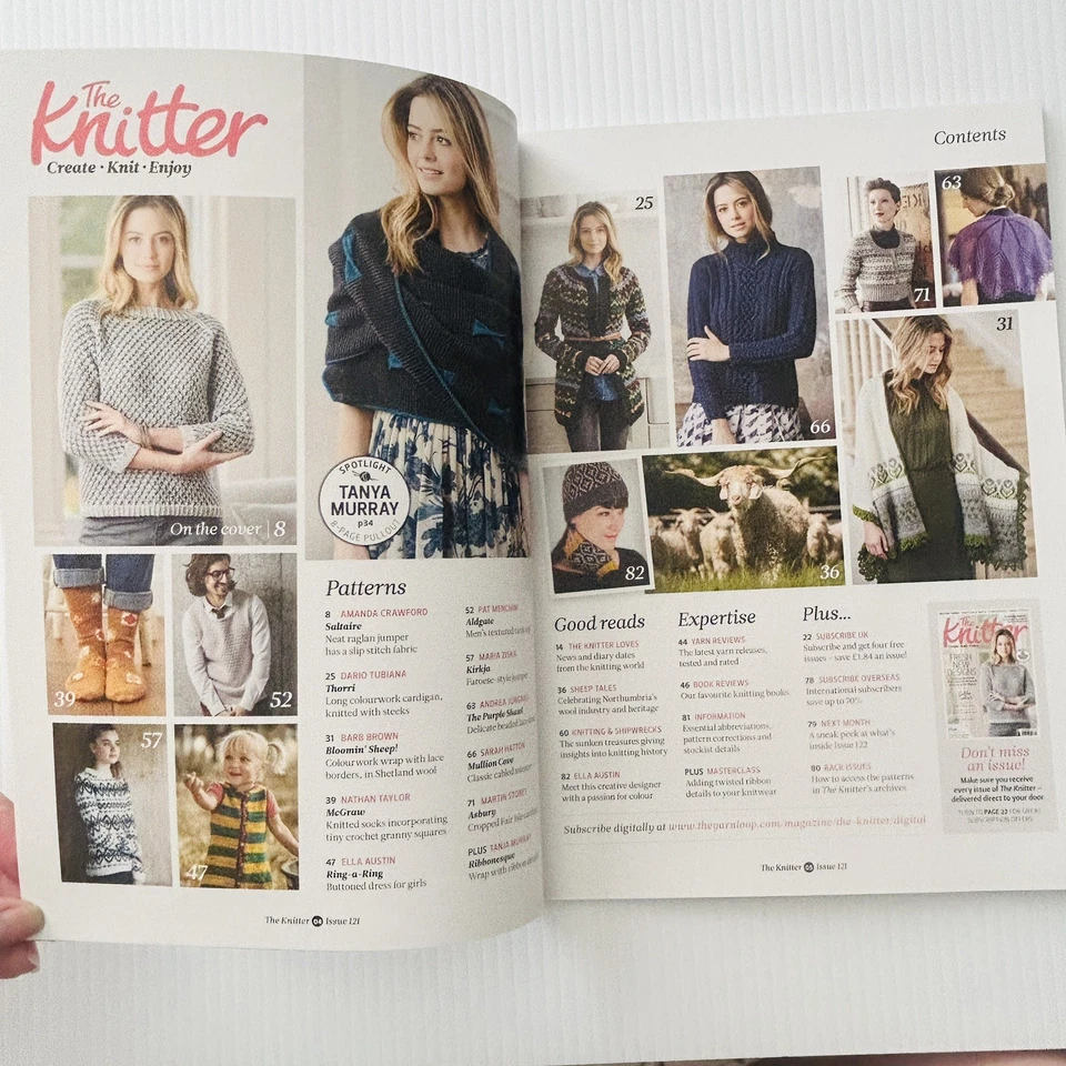 The Knitter Magazine Knitting Pattern Issue 121 The Knitting Swede Extra Pullout - Image 3 of 4