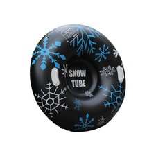 Snow Tube Thickened PVC Double Handle Donut 35.43in Heavy Duty