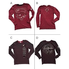 Affliction Men's XL Reversible Thermal Shirt Y2K Molon Labe Y2K Freedom USA