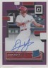 2022 Donruss Optic Signatures Purple Prizm 95/100 Juan Yepez Rookie Auto RC
