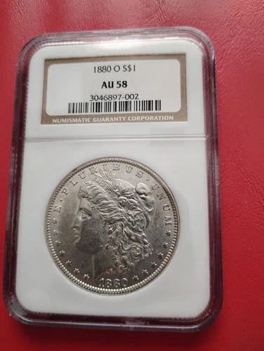 1880-O Morgan Silver Dollar AU58