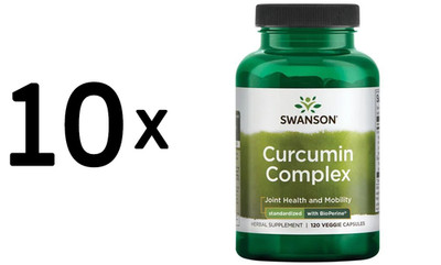 10 x Swanson Curcumin Complex, 700mg - 120 vcaps (499,98 EUR/kg)