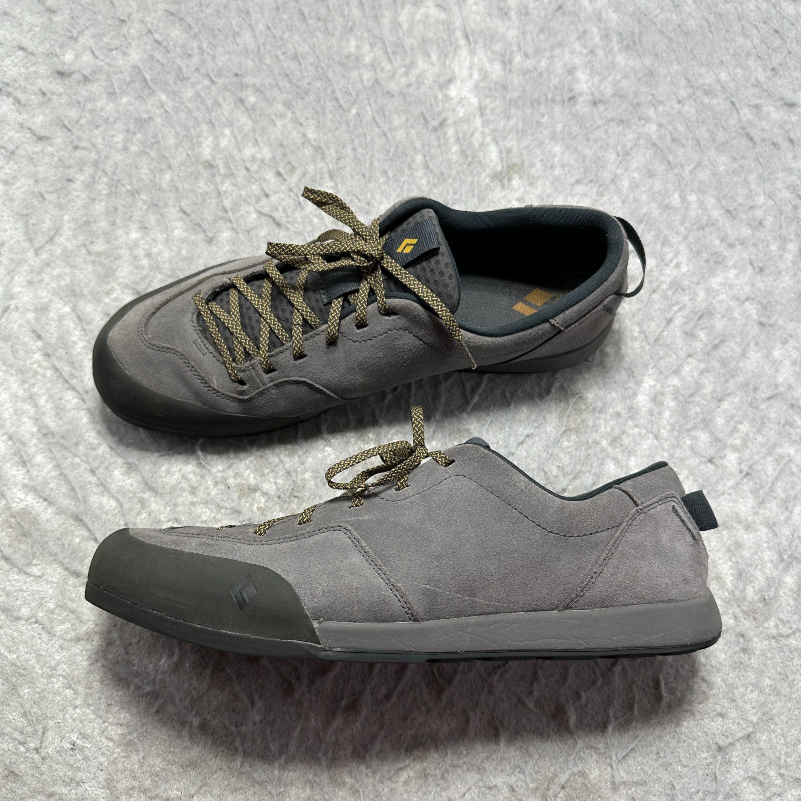 Zapatos negros Diamond Prime Approach gris parte superior baja gamuza para hombre talla 14 de EE. UU.