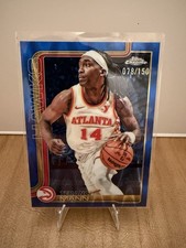 🏀 2025-26 Topps Chrome Blue Refractor /150 – Terance Mann #9 (Atlanta Hawks)