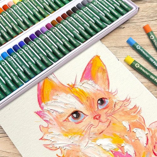 Juego de pasteles al óleo profesionales - 50 colores suaves para artistas y estudiantes - Imagen 4 de 5