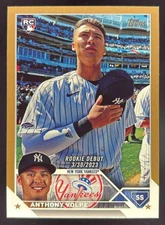 2023 Topps Update Gold #US77 Anthony Volpe RC /2023