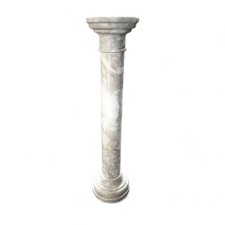 Colonne Classique En Marbre Antique Calcatta, Fabriquée En Italy, H 100cm