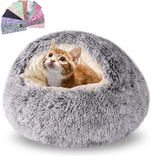 Cama Interior Cueva Perro Pequeno Suave Calida Lavable Antideslizante Mascotas