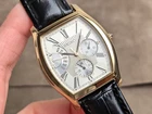 Rare SEIKO 5Y66-0AF0 Gold Quartz Men's Watch Vintage 36mm