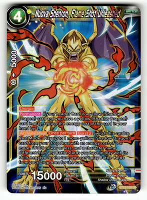 Nuova Shenron, Flame Shot Unleashed BT12-109 Super Rare Vicious Rejuvenation