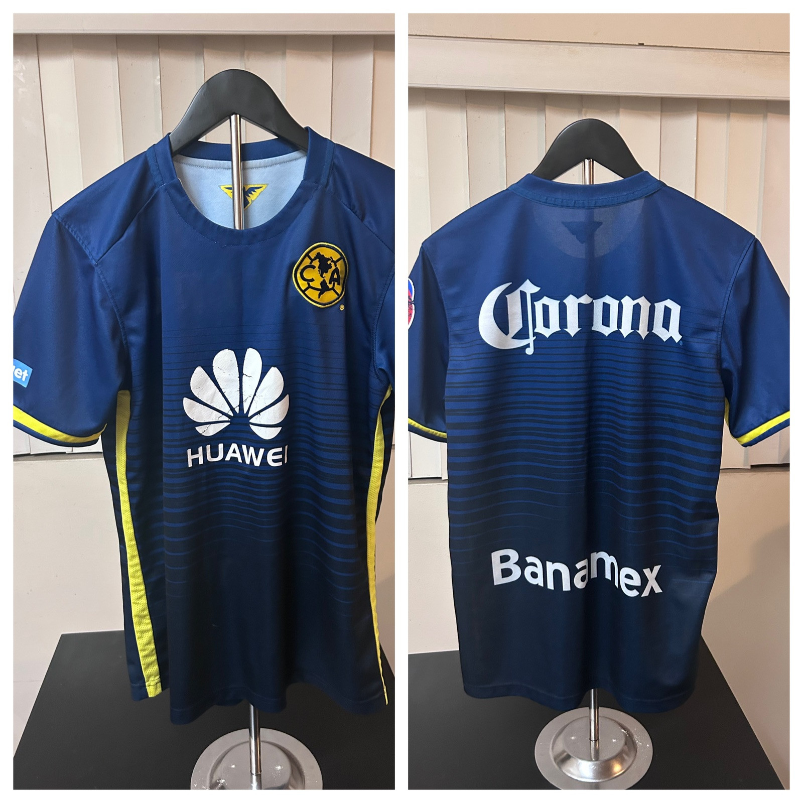Vintage Club America Soccer Jersey Football Embroidered Medium 90s Blokecore