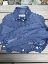 Salvatore Piccolo Napoli Slim-Fit Soft Cotton Shirt Eu 38 Women s Small